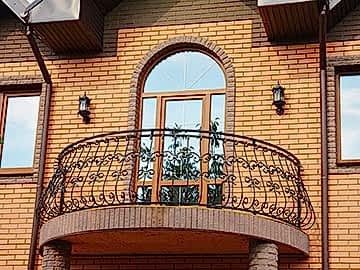 балконная дверь арка